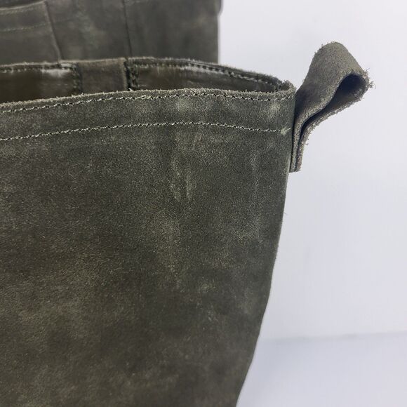 Vince Camuto Nettrio Green Suede Lug Sole Tall Boot Size 9M - Picture 5 of 16